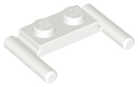 Plaatje in Gallery viewer laden, LEGO® los onderdeel Plaat Aangepast in kleur Wit 3839b