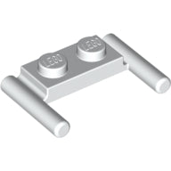 Plaatje in Gallery viewer laden, LEGO® los onderdeel Plaat Aangepast in kleur Wit 3839b