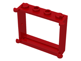 LEGO® los onderdeel Raamkozijn in kleur Rood 3853