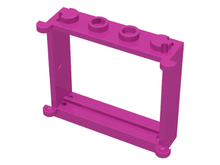 Plaatje in Gallery viewer laden, LEGO® los onderdeel Raamkozijn in kleur Donker Roze 3853