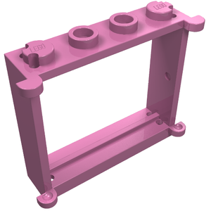 LEGO® los onderdeel Raamkozijn in kleur Donker Roze 3853