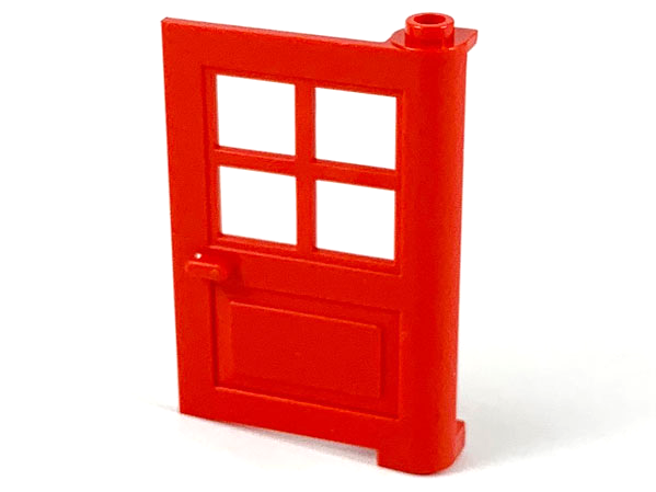 LEGO® los onderdeel Deur in kleur Rood 3861