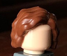 LEGO® los onderdeel Haar in kleur Roodachtig Bruin 38798