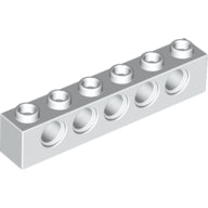 LEGO® los onderdeel Technische Steen in kleur Wit 3894