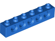 Plaatje in Gallery viewer laden, LEGO® los onderdeel Technische Steen in kleur Blauw 3894