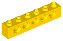 LEGO® los onderdeel Technische Steen in kleur Geel 3894