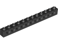 Plaatje in Gallery viewer laden, LEGO® los onderdeel Technische Steen in kleur Zwart 3895