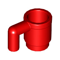 LEGO® los onderdeel Accessoire in kleur Rood 3899