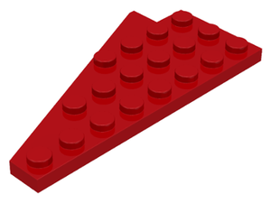 LEGO® los onderdeel Wig Plaat in kleur Rood 3934