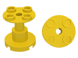 LEGO® los onderdeel Steunpilaar in kleur Geel 3940b