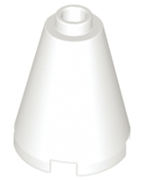 Plaatje in Gallery viewer laden, LEGO® los onderdeel Kegel in kleur Wit 3942c