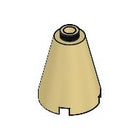 LEGO® los onderdeel Kegel in kleur Geelbruin 3942c
