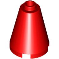 Plaatje in Gallery viewer laden, LEGO® los onderdeel Kegel in kleur Rood 3942c
