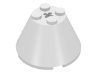 LEGO® los onderdeel Kegel in kleur Wit 3943b