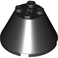 LEGO® los onderdeel Kegel in kleur Zwart 3943b