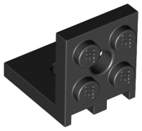 Plaatje in Gallery viewer laden, LEGO® los onderdeel Beugel in kleur Zwart 3956