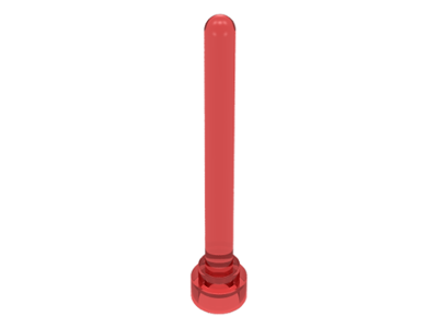 LEGO® los onderdeel Antenne in kleur Doorzichtig Rood 3957