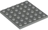 LEGO® los onderdeel Plaat Algemeen in kleur Lichtgrijs 3958