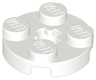 LEGO® los onderdeel Plaat Rond in kleur Wit 4032