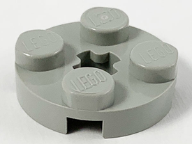 LEGO® los onderdeel Plaat Rond in kleur Lichtgrijs 4032