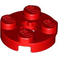 Plaatje in Gallery viewer laden, LEGO® los onderdeel Plaat Rond in kleur Rood 4032