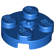 LEGO® los onderdeel Plaat Rond in kleur Blauw 4032