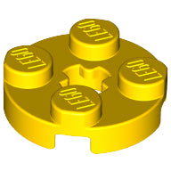 Plaatje in Gallery viewer laden, LEGO® los onderdeel Plaat Rond in kleur Geel 4032