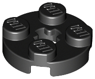LEGO® los onderdeel Plaat Rond in kleur Zwart 4032