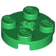 Plaatje in Gallery viewer laden, LEGO® los onderdeel Plaat Rond in kleur Groen 4032