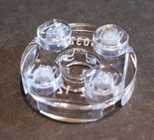 Plaatje in Gallery viewer laden, LEGO® los onderdeel Plaat Rond in kleur Doorzichtig 4032