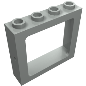LEGO® los onderdeel Raamkozijn in kleur Lichtgrijs 4033