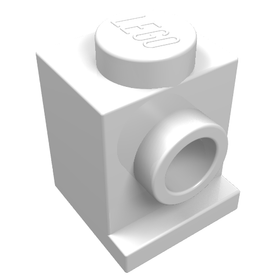 LEGO® los onderdeel Steen Aangepast in kleur Wit 4070