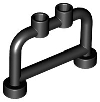 LEGO® los onderdeel Staaf in kleur Zwart 4083