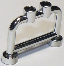 Plaatje in Gallery viewer laden, LEGO® los onderdeel Staaf in kleur Chroom Zilver 4083
