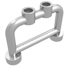 Plaatje in Gallery viewer laden, LEGO® los onderdeel Staaf in kleur Chroom Zilver 4083