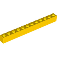 LEGO® los onderdeel Steen in kleur Geel 6112