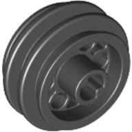 LEGO® los onderdeel Wiel in kleur Zwart 2994