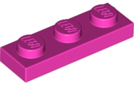 LEGO® los onderdeel Plaat Algemeen in kleur Donker Roze 3623