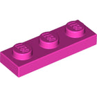 LEGO® los onderdeel Plaat Algemeen in kleur Donker Roze 3623