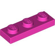 LEGO® los onderdeel Plaat Algemeen in kleur Donker Roze 3623