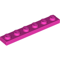 Plaatje in Gallery viewer laden, LEGO® los onderdeel Plaat Algemeen in kleur Donker Roze 3666