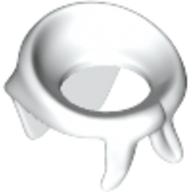 LEGO® los onderdeel Lijf Accessoire in kleur Wit 30133