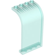 Plaatje in Gallery viewer laden, LEGO® los onderdeel Paneel Doorzichtig Lichtblauw 2571