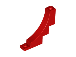 LEGO® los onderdeel Steen Boog in kleur Rood 30099