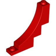 LEGO® los onderdeel Steen Boog in kleur Rood 30099