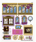 LEGO® stickervel set 41067-1 Belle's Enchanted Castle, vel 1 (internationale versie)
