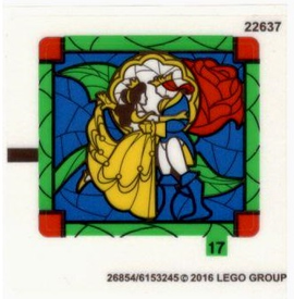 LEGO® stickervel set 41067-1 Belle's Enchanted Castle, vel 2 (internationale versie)