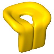 Plaatje in Gallery viewer laden, LEGO® los onderdeel Lijf Accessoire in kleur Geel 2610