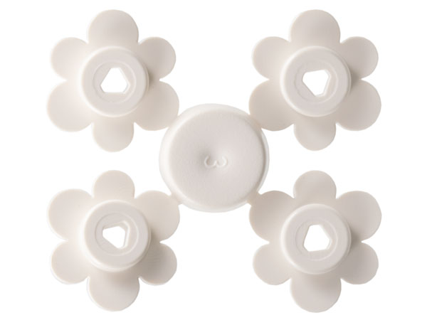 LEGO® los onderdeel Plant & Struik in kleur Wit 3742sprue