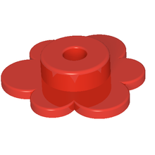 Plaatje in Gallery viewer laden, LEGO® los onderdeel Plant &amp; Struik in kleur Rood 3742